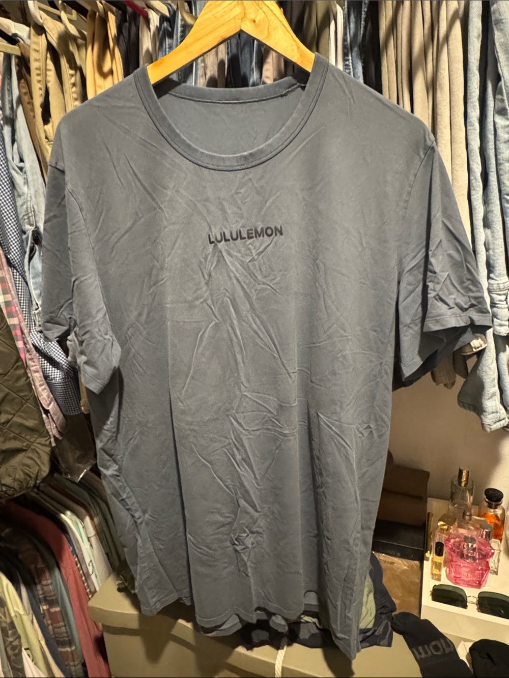 lululemon athletica Men's Crew Tee — Slate Gray